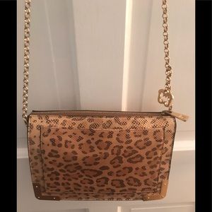 Eric Javits crossbody bag, leopard print leather